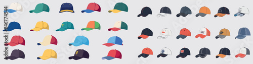 The summer cappella hats are athletic uniform sports snapbacks, a rap snapback hat, a trucker promotional hat, and a colorful beach hat designed for children.