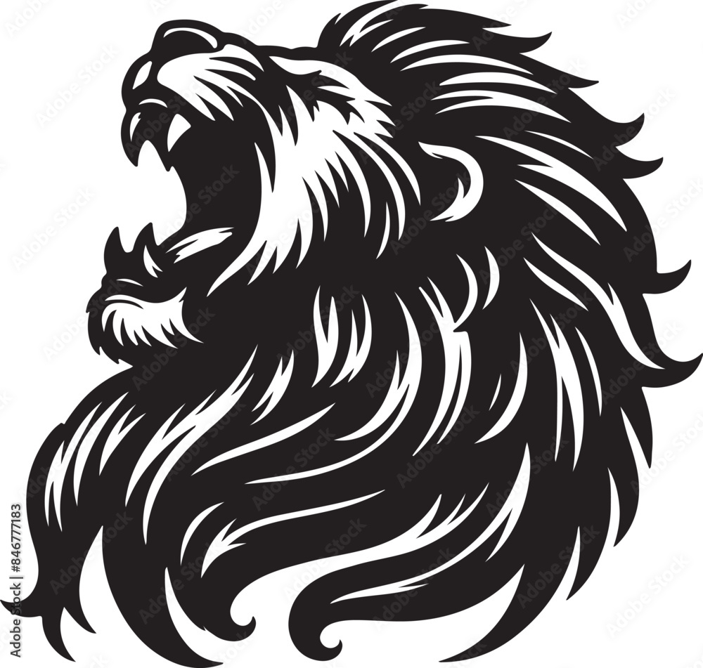 Lion Silhouette Vector Art Lion Silhouette Vector Art