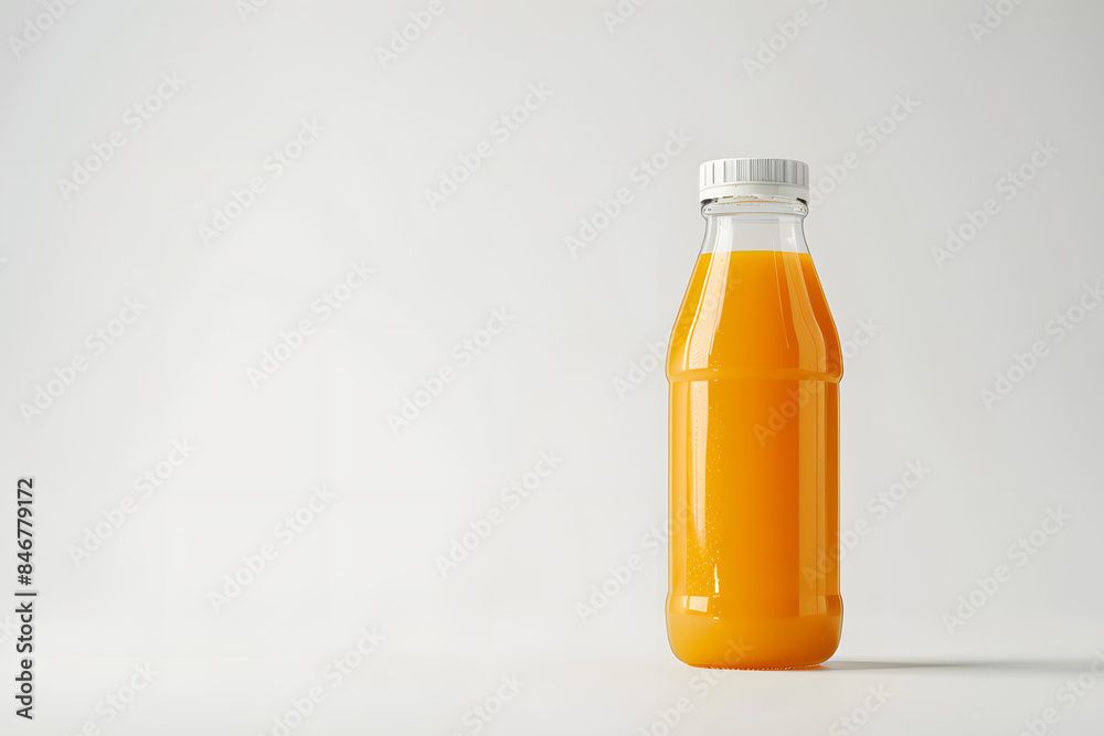 juice bottle on a white background AI generative juice bottle on a white background AI generative