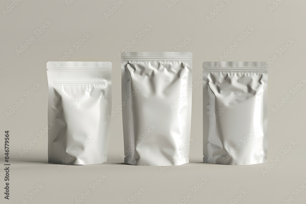 brown craft paper bag with clipping path AI generative brown craft paper bag with clipping path AI generative