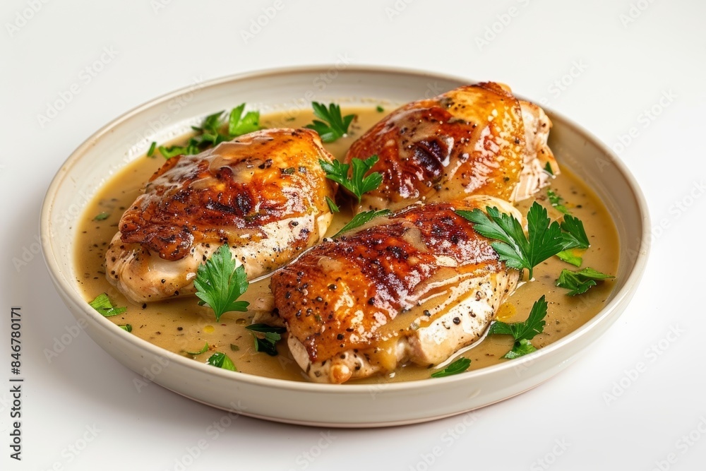 Elegant Bake Me Crazy Chicken with Velvety Pan Sauce Elegant Bake Me Crazy Chicken with Velvety Pan Sauce