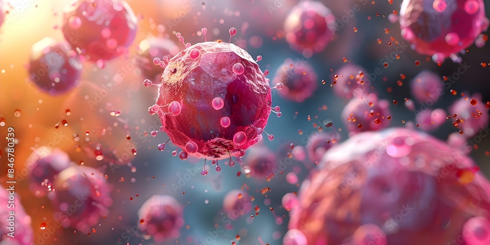Visual Representation of Basophils Releasing Histamine and Mediators in ...
