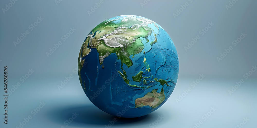 Earth globe heating in a micro wave, concept of global warming and climate change. Earth globe heating in a micro wave, concept of global warming and climate change.