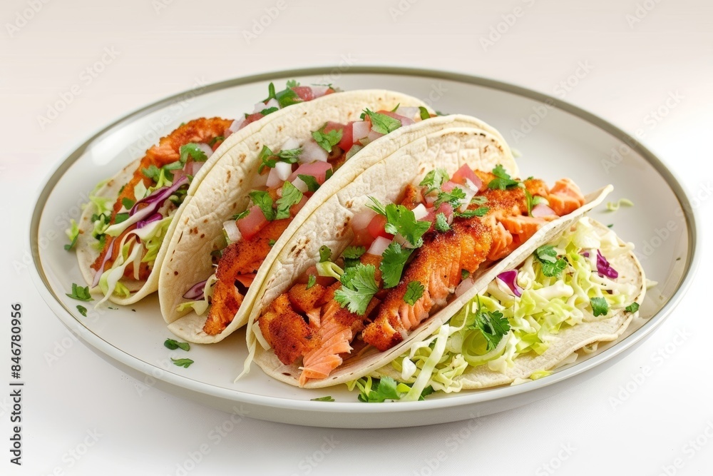 Tasty Baja Fish Tacos with Spicy Chipotle Mayo and Fresh Cilantro Tasty Baja Fish Tacos with Spicy Chipotle Mayo and Fresh Cilantro