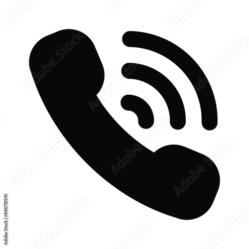 Phone, receiver, telephone vector design, pixel perfect icon