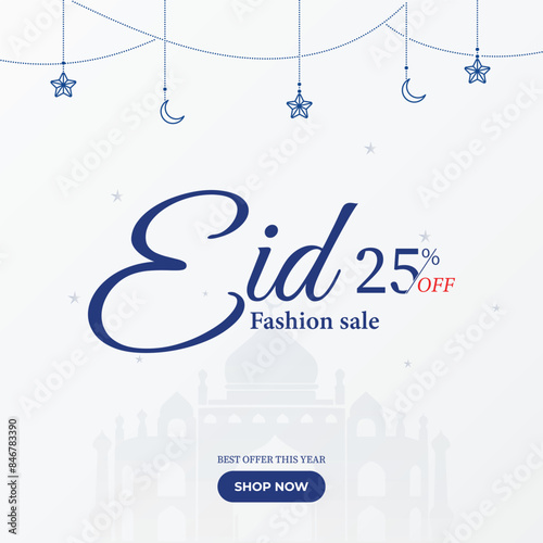 Eid sale offer social media post design