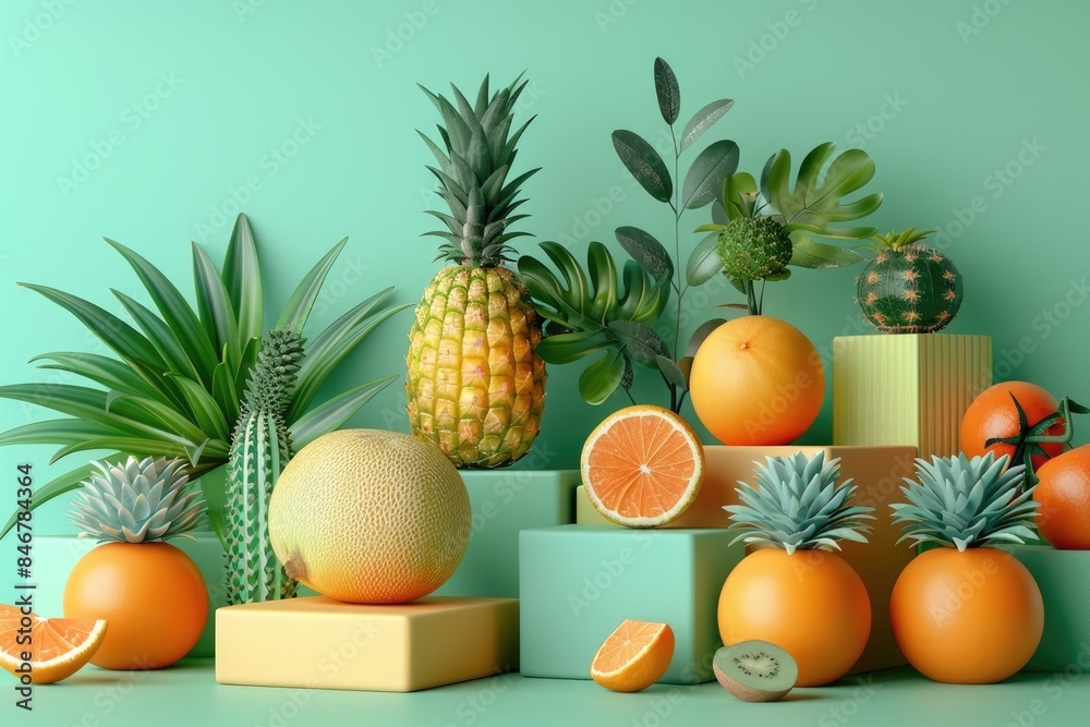Various fruits placed on the table Various fruits placed on the table
