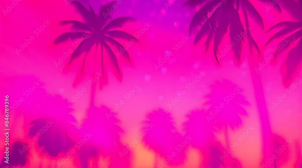 Synthwave Sunset: Retro 3D Animation Loop Synthwave Sunset: Retro 3D Animation Loop