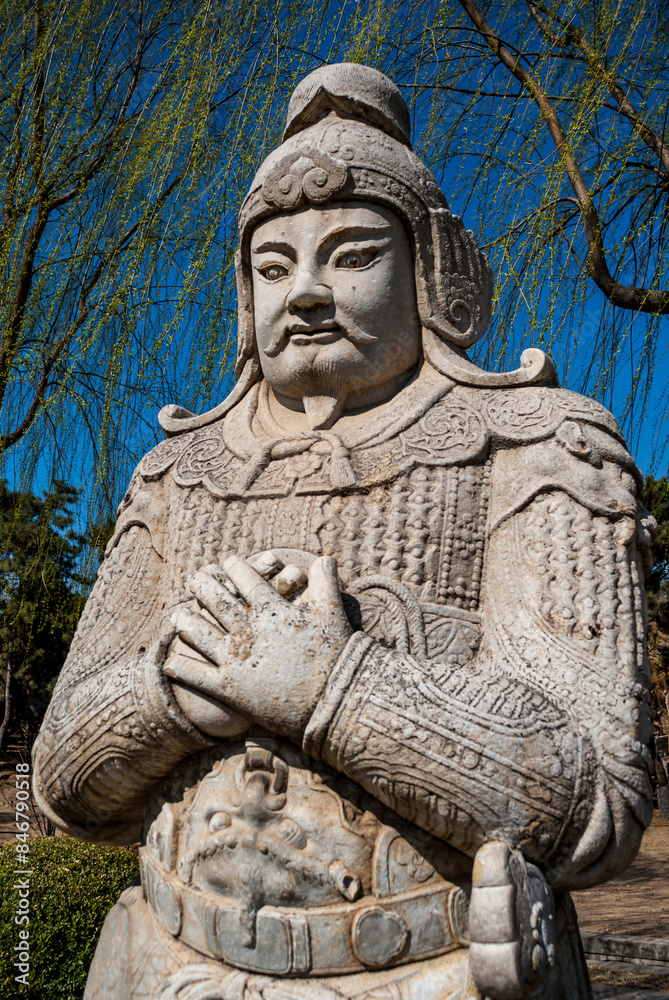 Statue along the Sacred Way, MIng Dynasty Tombs, Beijing, China, Asia Statue along the Sacred Way, MIng Dynasty Tombs, Beijing, China, Asia