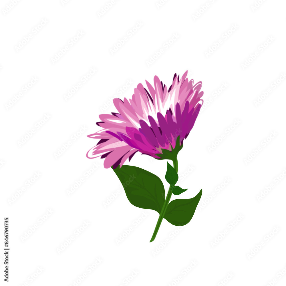 illustration of a pink flower icon blooming without a background illustration of a pink flower icon blooming without a background