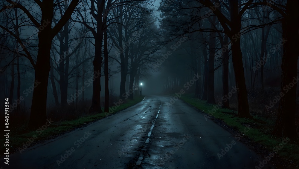  The dimly-lit road stretches ahead, each step echoing with a sense of foreboding ai_generated