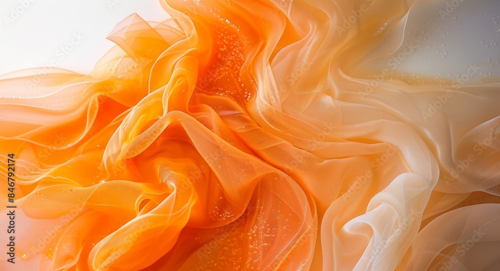 A close up image of a yellow and white ruffle with sparkles. A close up image of a yellow and white ruffle with sparkles.
