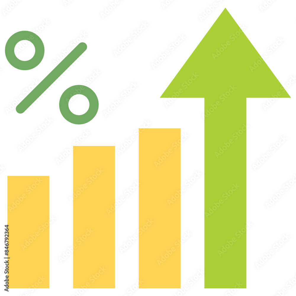 business growth flat icon business growth flat icon