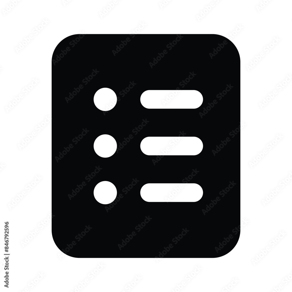 Bullet list vector design isolated on white background Bullet list vector design isolated on white background