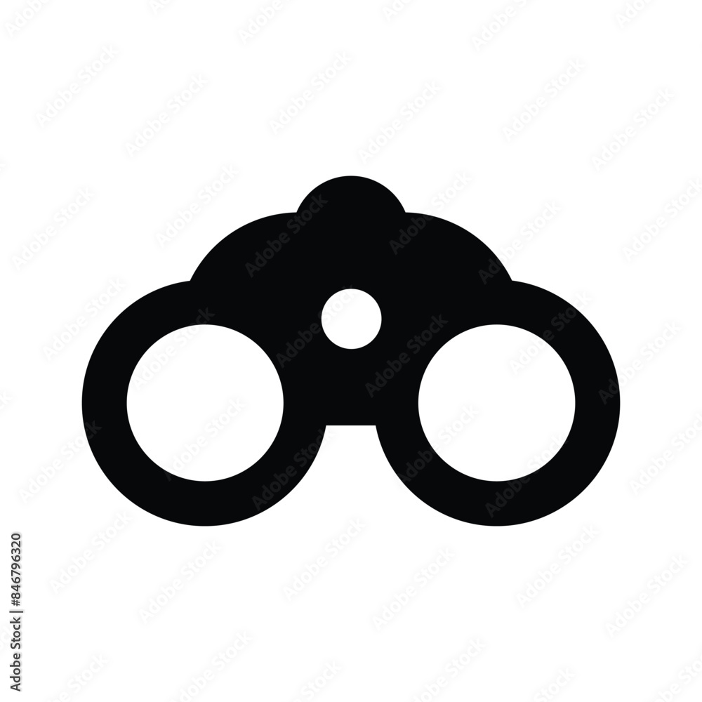 An amazing icon of binoculars in editable flat stylee An amazing icon of binoculars in editable flat stylee