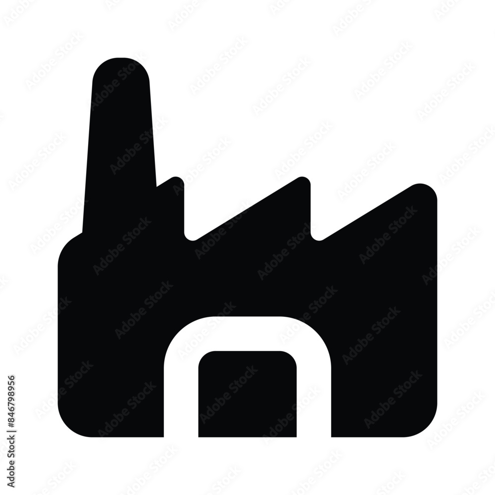 Creatively design icon of factory, industry vector design Creatively design icon of factory, industry vector design