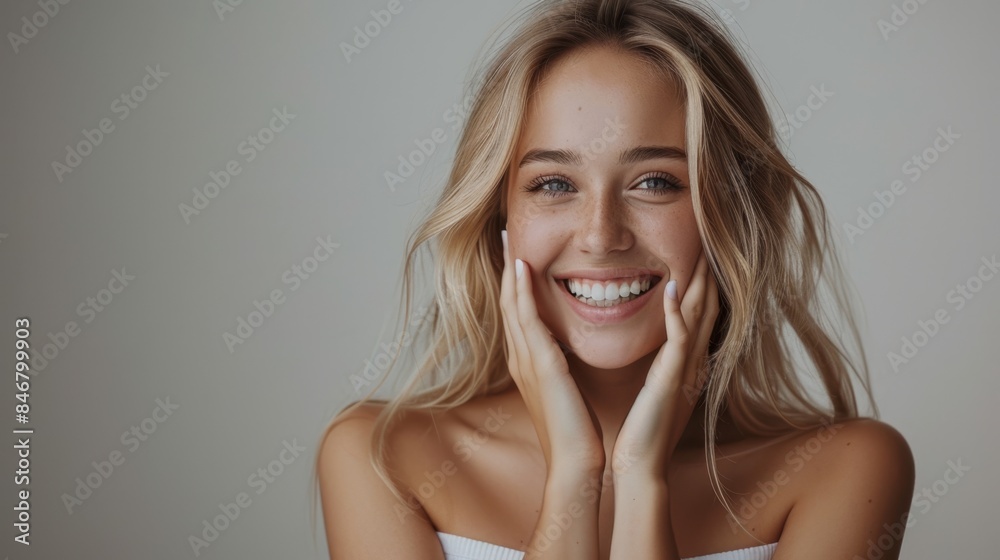 Fototapeta premium The smiling young woman