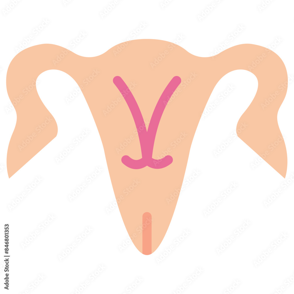 Obraz premium ovaries flat icon