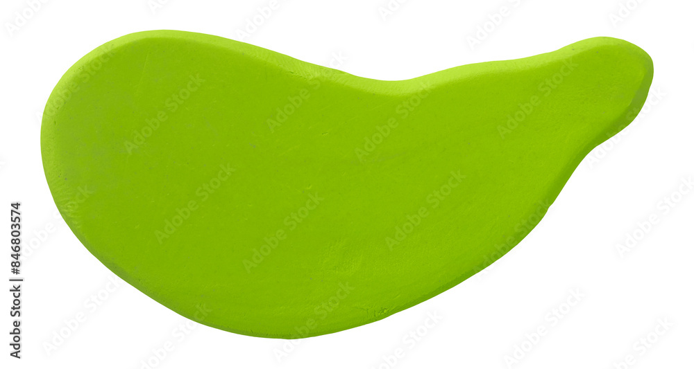 Plasticine is a green brush isolated on a transparent background. Plasticine is a green brush isolated on a transparent background.