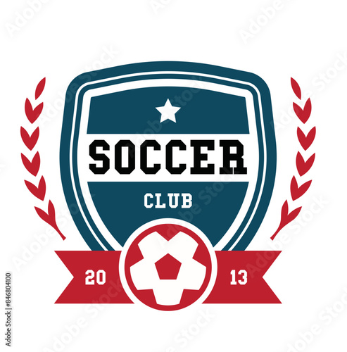 Fußball Wappen, Emblem - Vektor