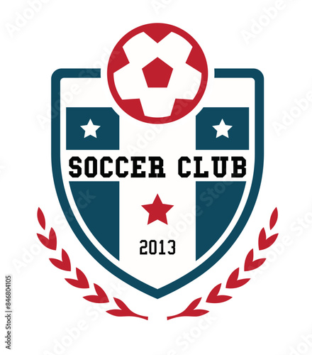 Fußball Wappen, Emblem - Vektor