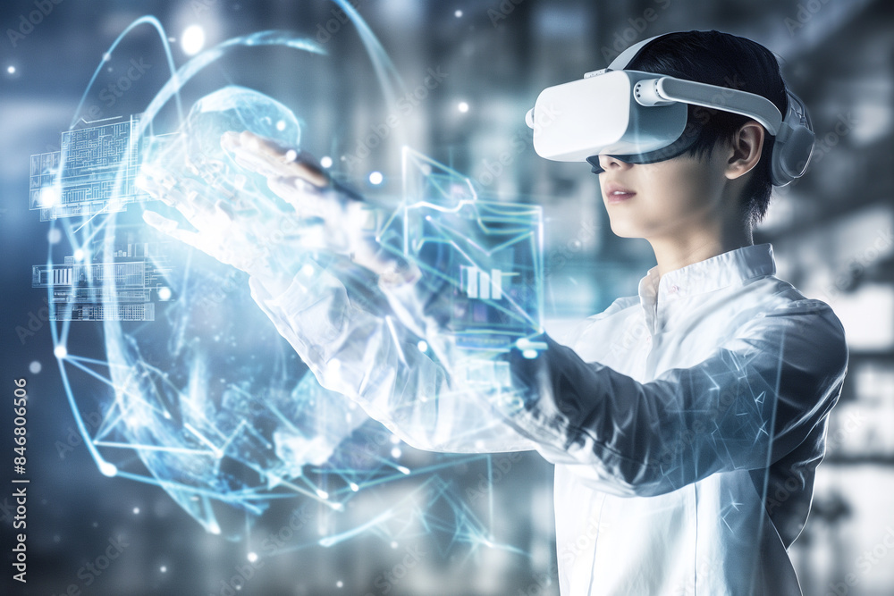 A Futuristic Doctor using hologram virtual screen interface innovative and future of medical and healthcare technology