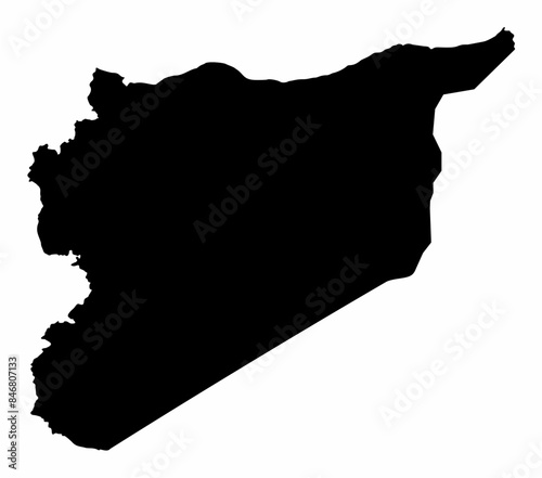 Syria silhouette map