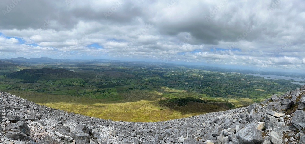 landscape view from the peak of mount Nephin in county Mayo, Ireland landscape view from the peak of mount Nephin in county Mayo, Ireland