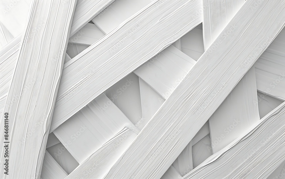 Obraz premium White staircase with shadows on the wall