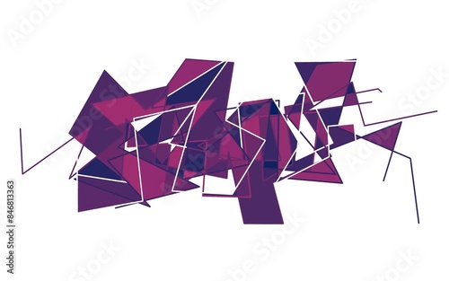 Abstract image wallpaper of mystic Purple and violet mosaic gradient isolated background.
