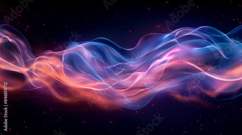 Dark blue pink black Energy Flow Background © Pabitra