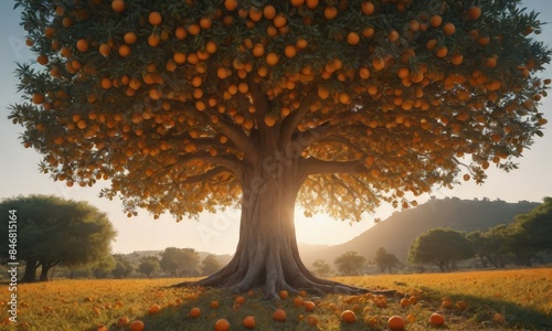 A Tree with Oranges photo