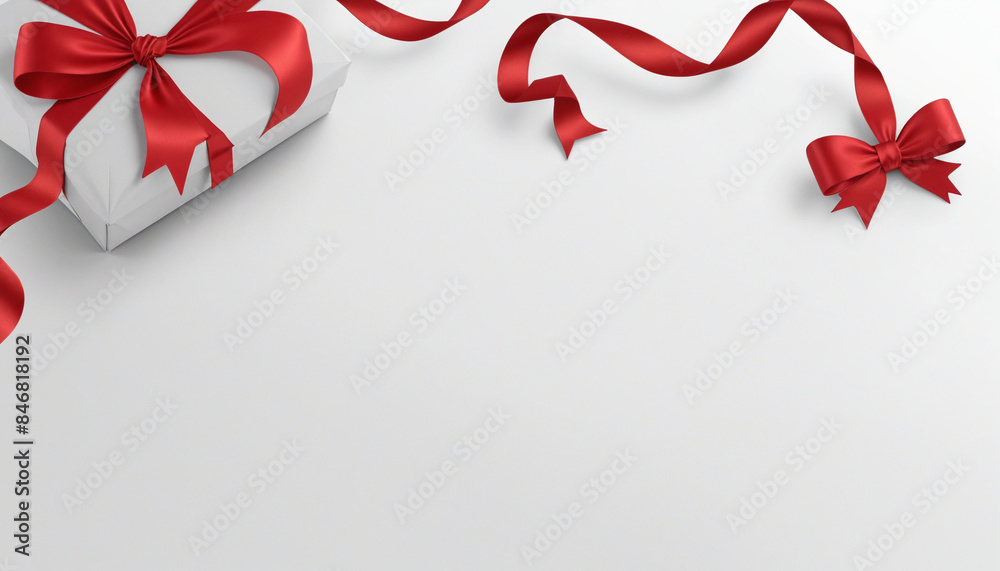 Red silk bow isolated on transparent background for festive celebrations and special occasions Red silk bow isolated on transparent background for festive celebrations and special occasions
