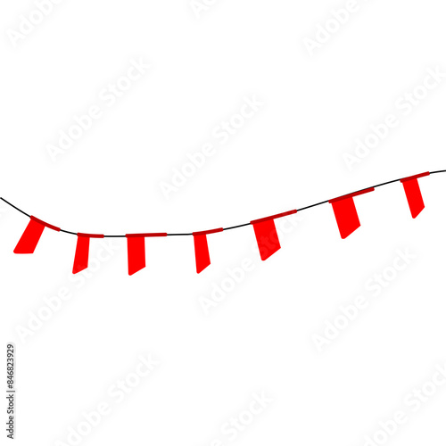 Indonesian Flag Hanging Decoration