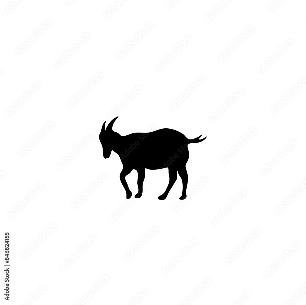 Goat Silhouette Icon Goat Silhouette Icon