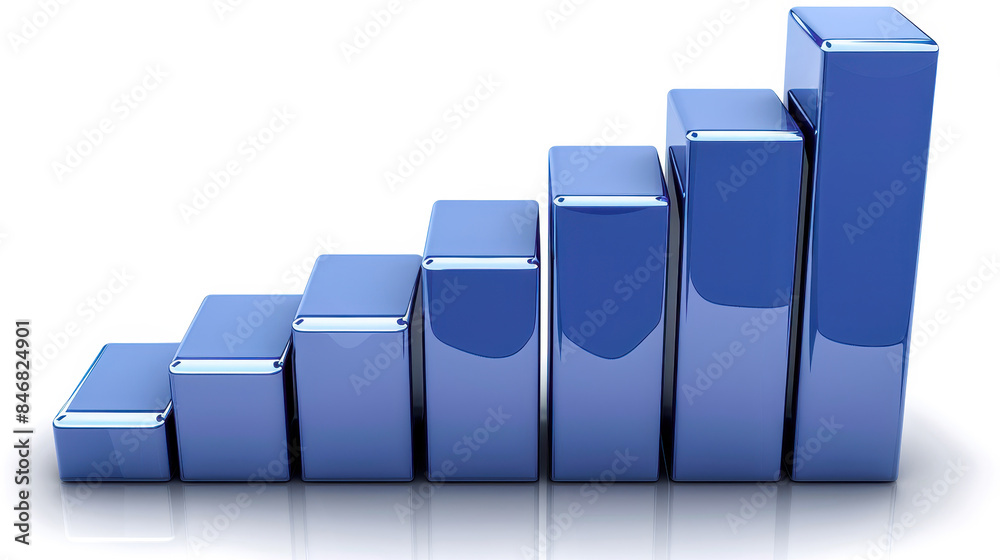 Blue 3D bar chart representing growth and progress in business or finance, symbolizing data analysis and positive trends. Blue 3D bar chart representing growth and progress in business or finance, symbolizing data analysis and positive trends.
