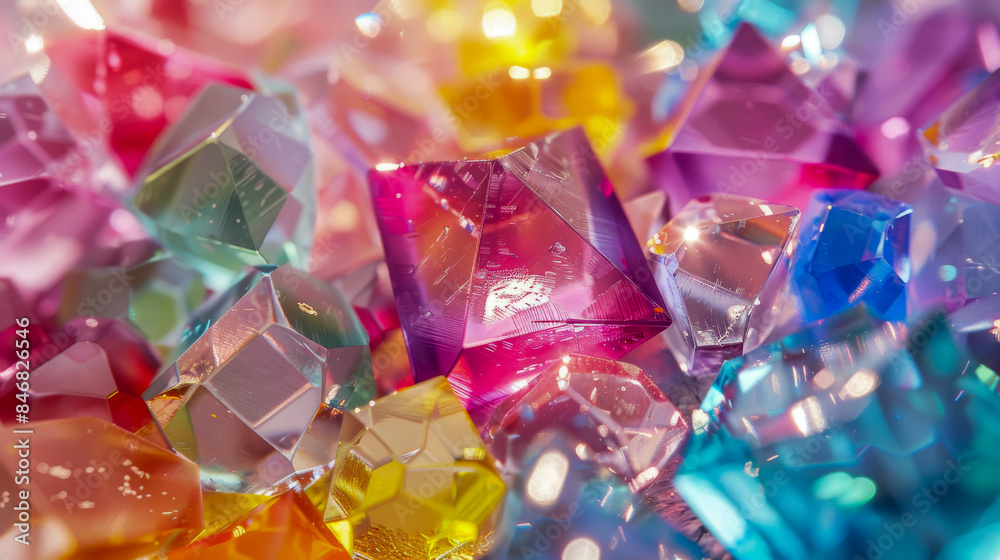 many colorful crystals, wallpaper many colorful crystals, wallpaper