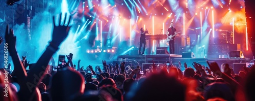 A music festival with an il...