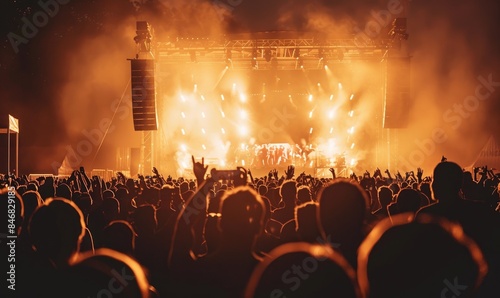A music festival with an il...