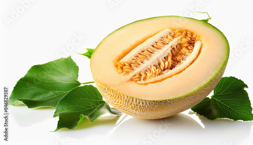melone. a metà frutta 