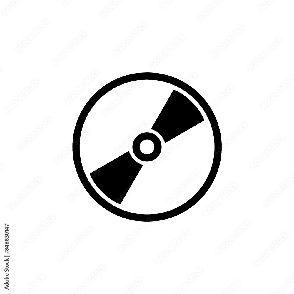 CD or DVD icon with simple and modern design CD or DVD icon with simple and modern design