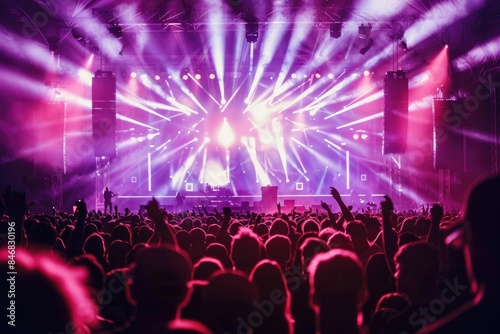 A music festival with an il...