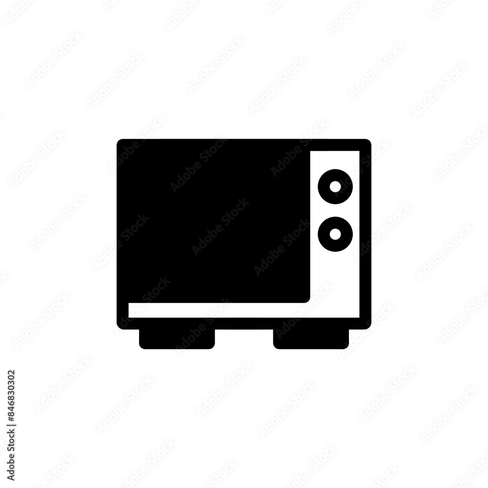 Microwave oven icon with simple and modern design Microwave oven icon with simple and modern design