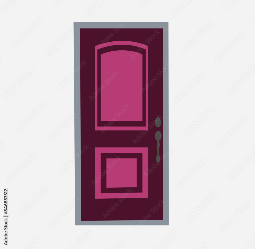 door isolated on white background