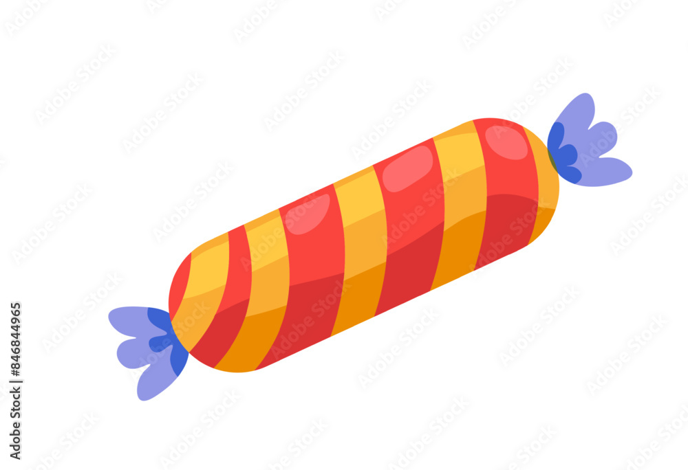 Colorful Wrapped Candy Illustration Colorful Wrapped Candy Illustration