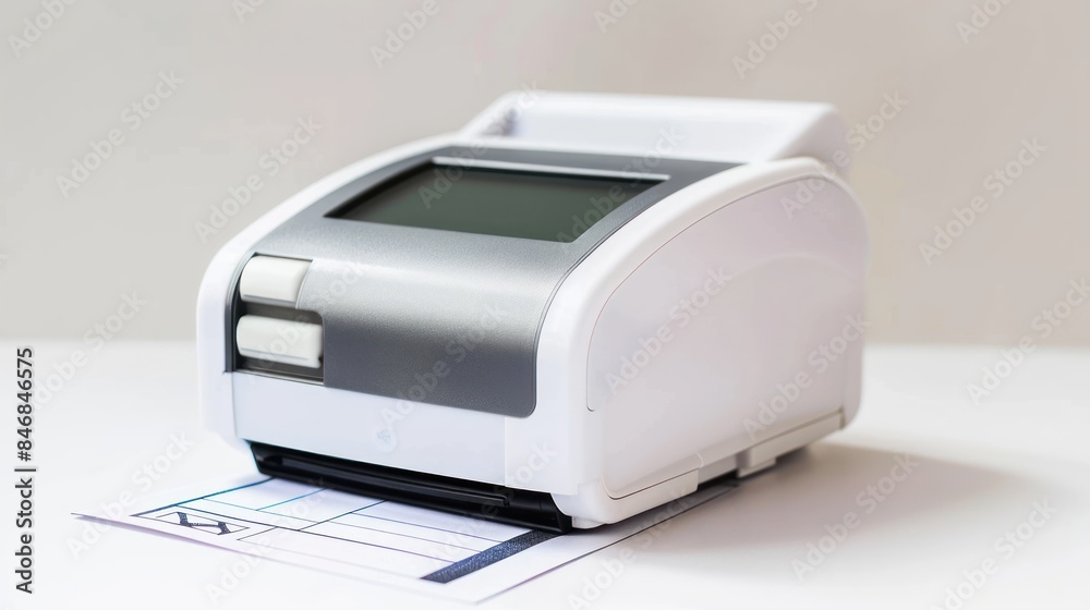 Label maker isolated white background Label maker isolated white background