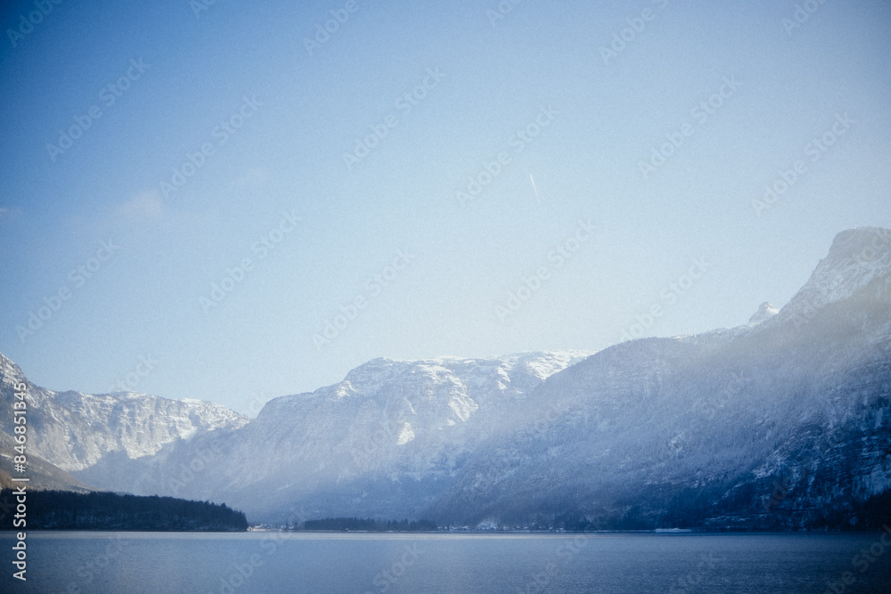 lake and mountains