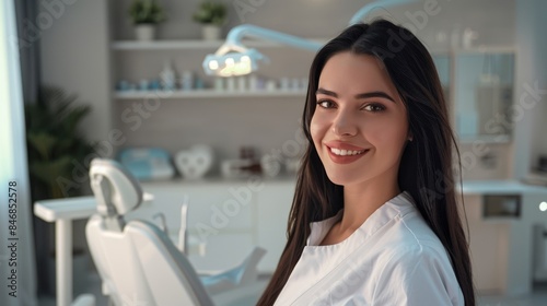 A young smiling woman in a ...
