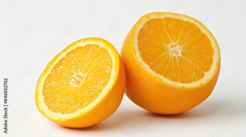 Fototapeta premium Navel Orange isolated white background