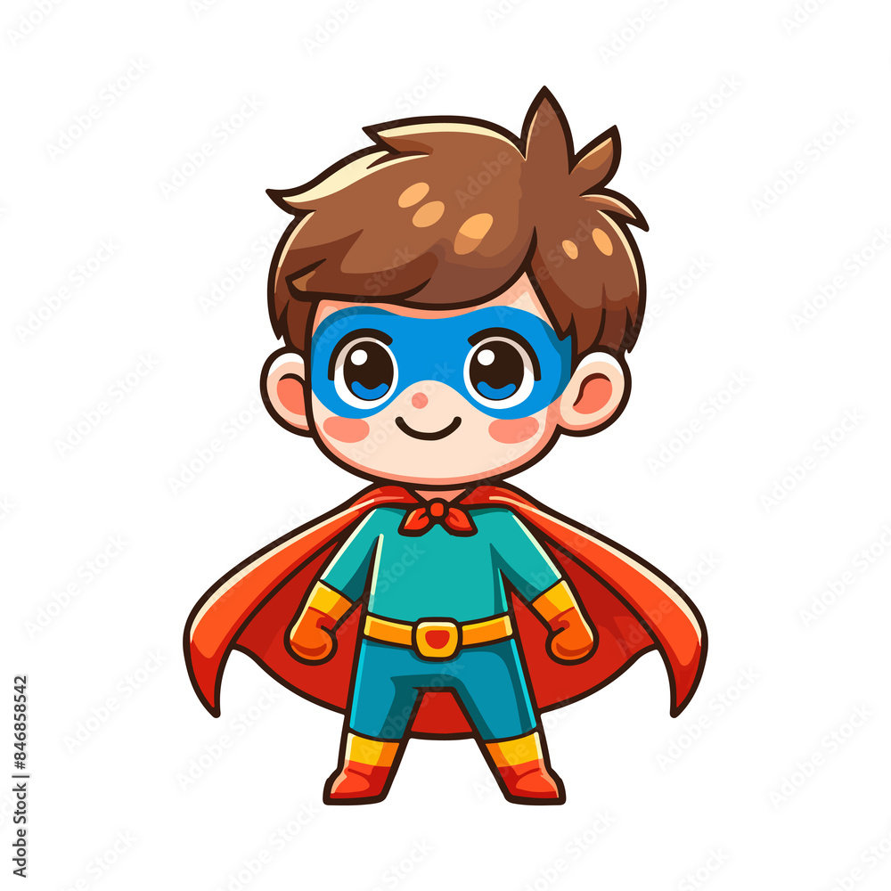 cute child hero icon character cute child hero icon character